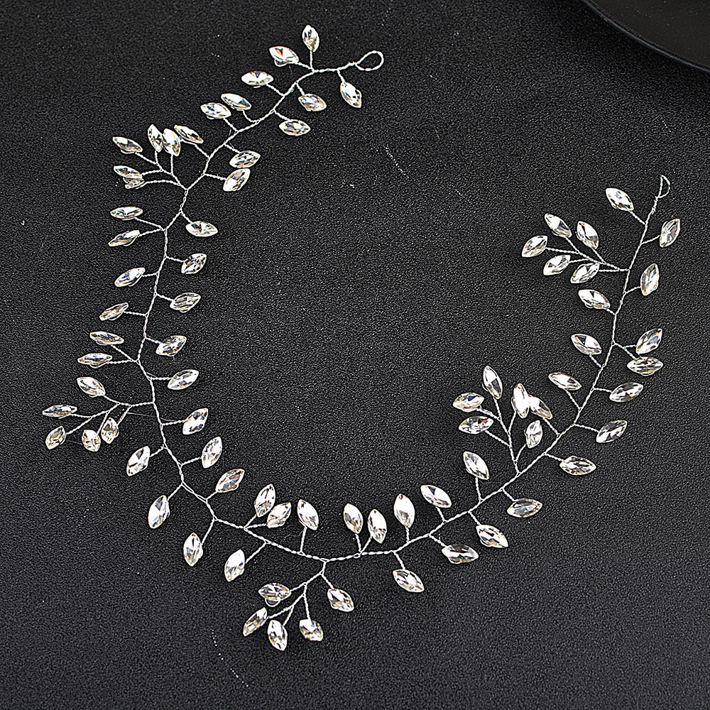Silver Horse Eye Headband – Flexible Bridal Hair Accessory