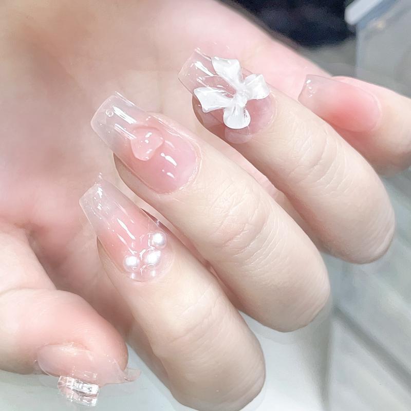 CuteBlush Bow Stickers – Nail Decals für romantische Styles
