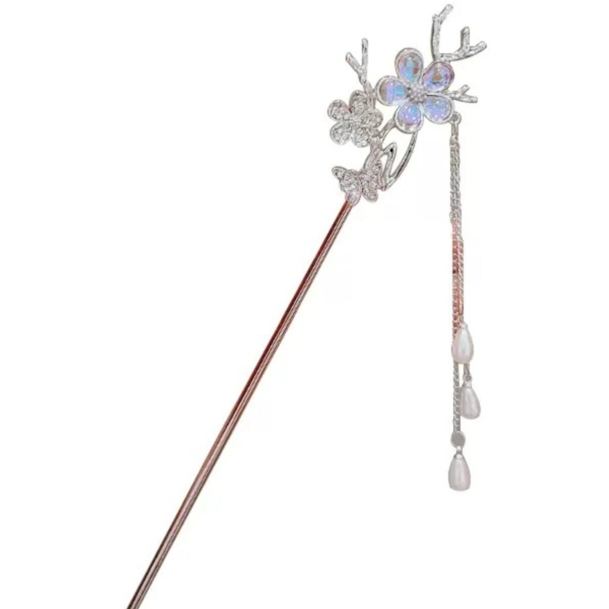 Elegant Moonstone Hairpin 🌙✨ – Women’s Updo Accessory