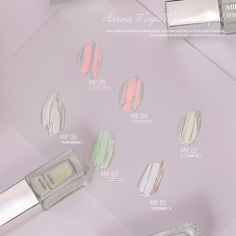 Moonlight Chrome Nail Powder – Liquid Mirror Finish