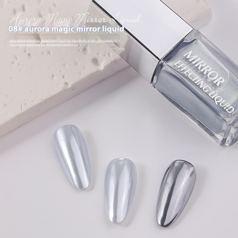 Moonlight Chrome Nail Powder – Liquid Mirror Finish
