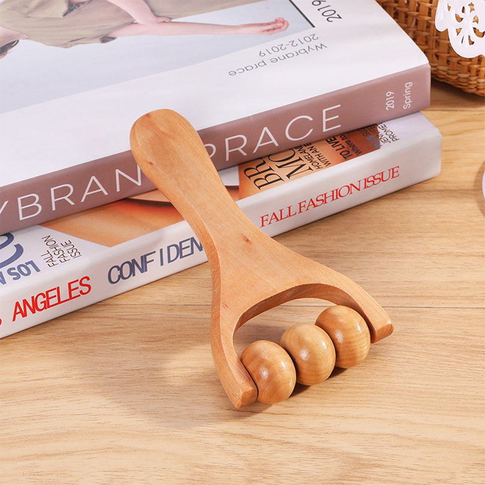 Mini Maderotherapy Face Roller – Holz-Massager für Gesicht & Lifting