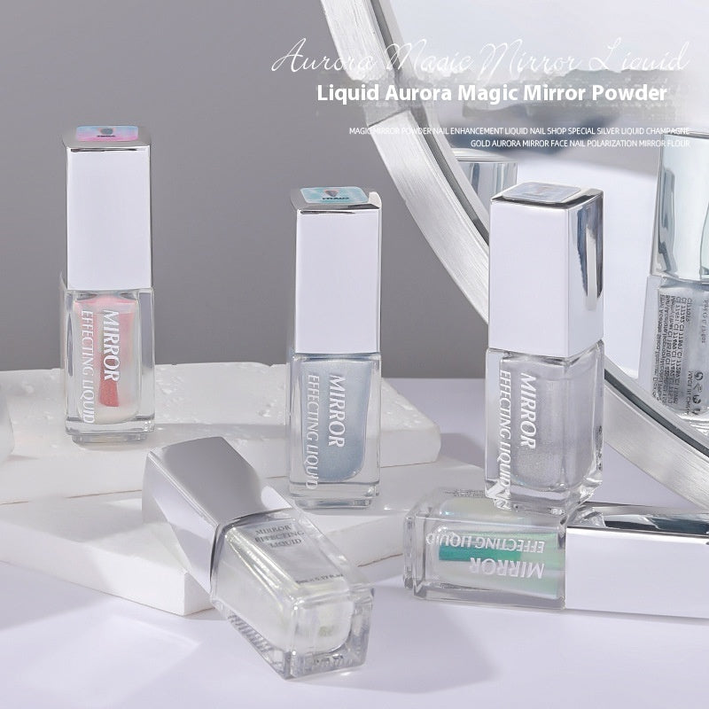 Moonlight Chrome Nail Powder – Liquid Mirror Finish
