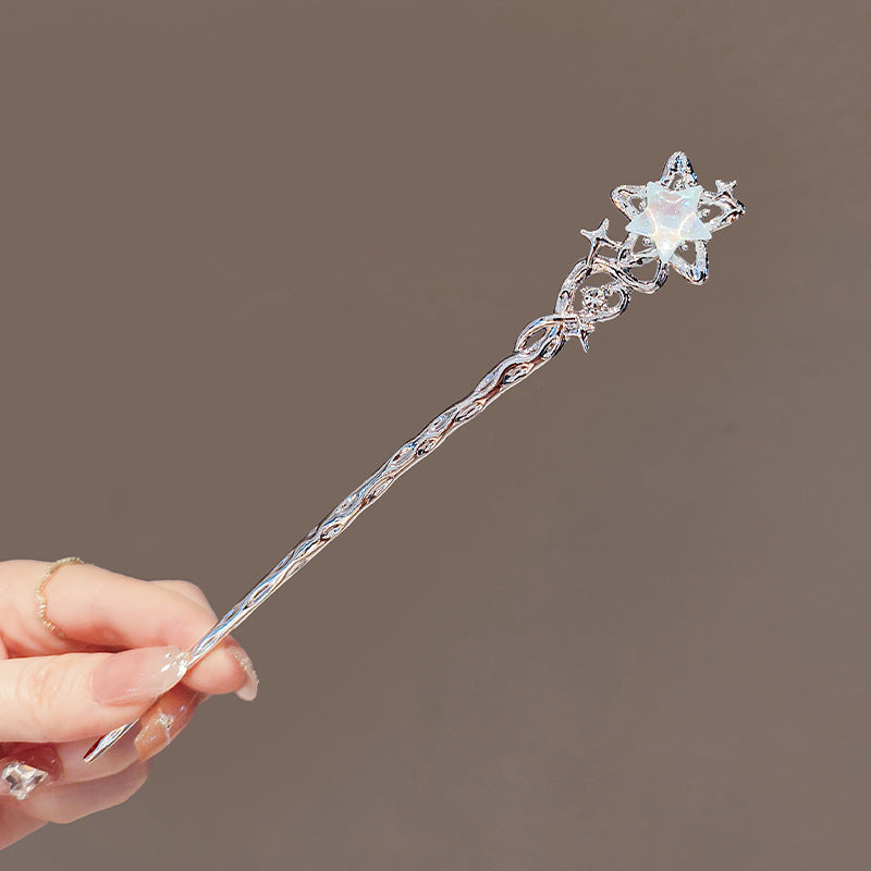 Elegant Moonstone Hairpin 🌙✨ – Women’s Updo Accessory