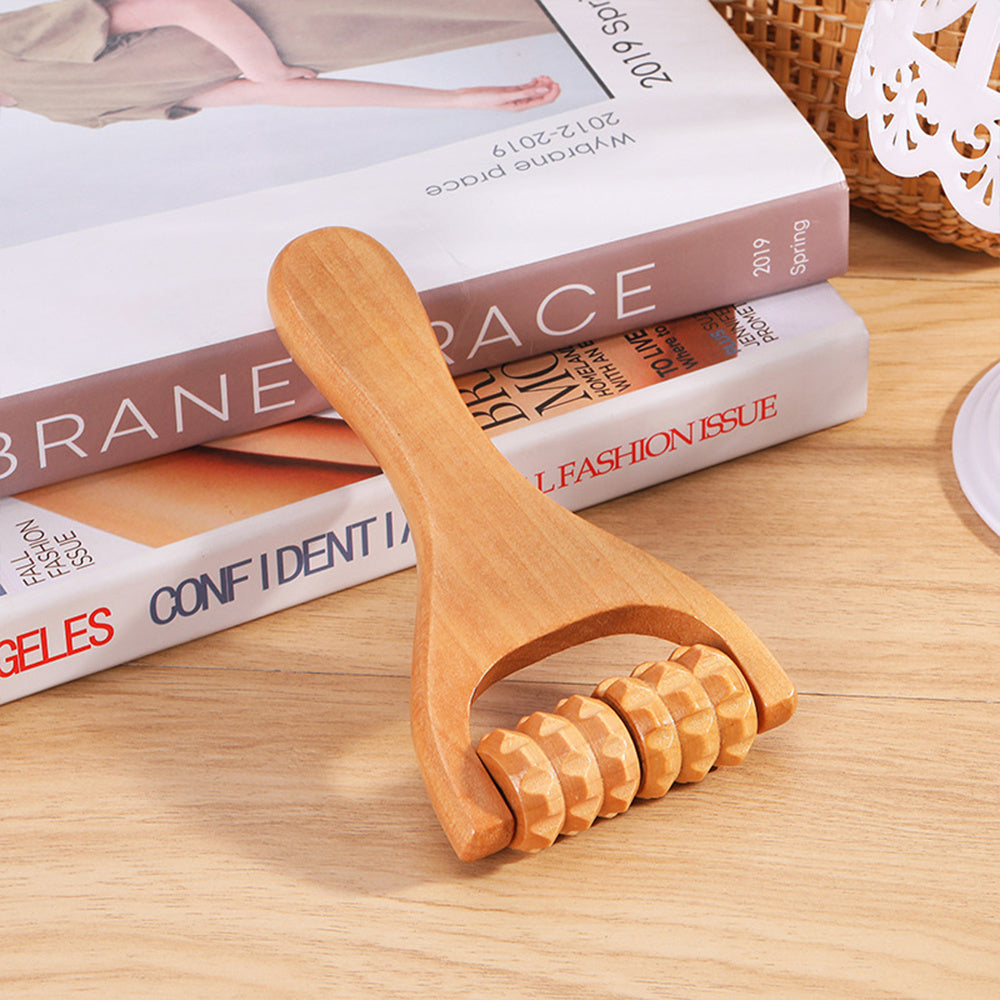 Mini Maderotherapy Face Roller – Holz-Massager für Gesicht & Lifting