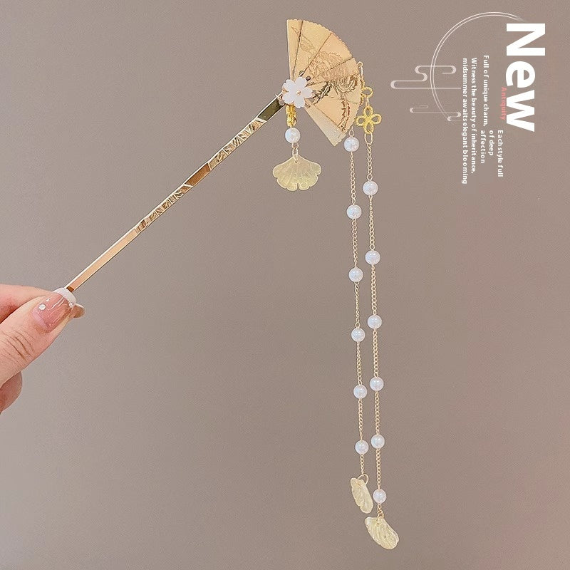 High-Sense Ebony Hairpin 🌿💎 – Traditional Chinese Updo Accessory