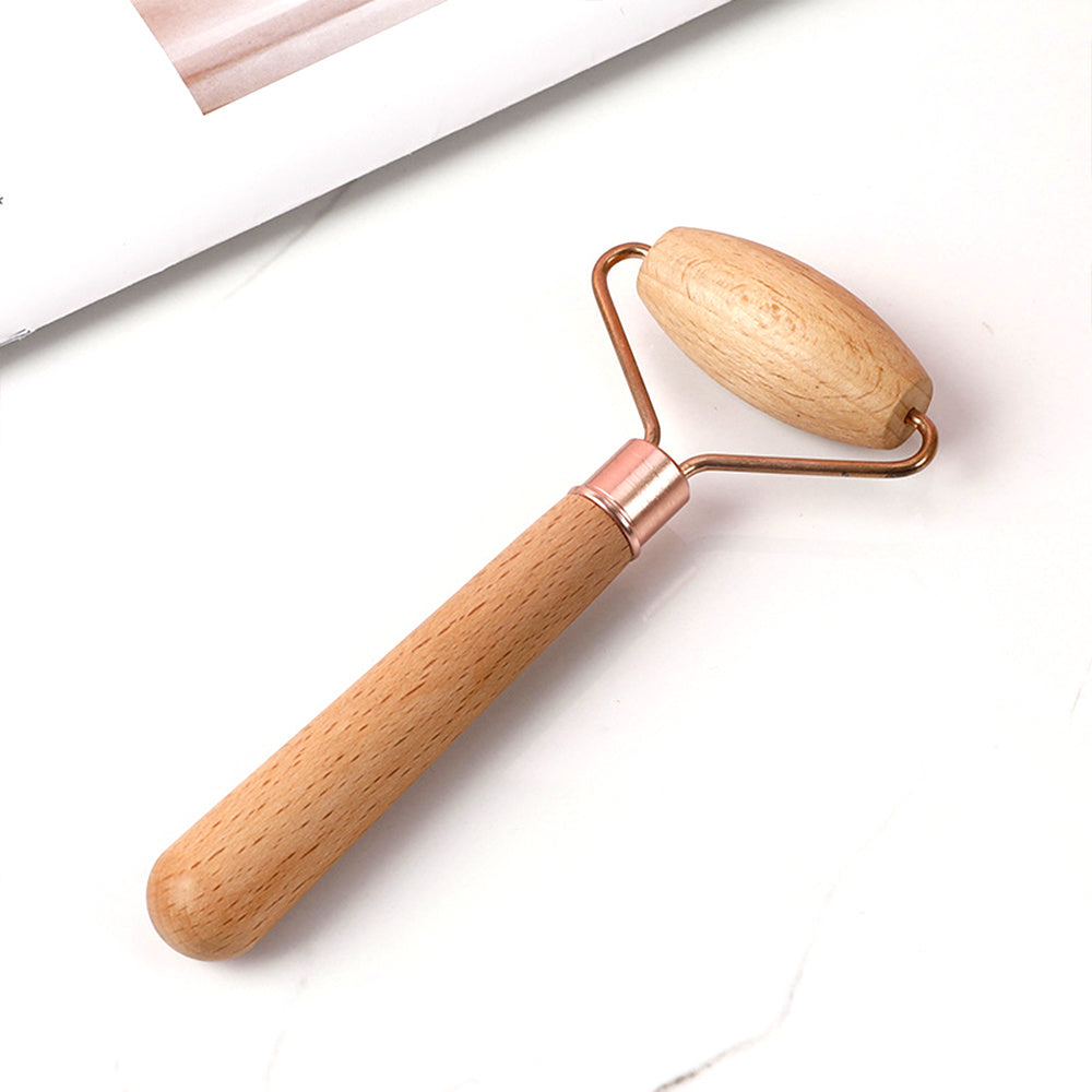 Mini Maderotherapy Face Roller – Holz-Massager für Gesicht & Lifting