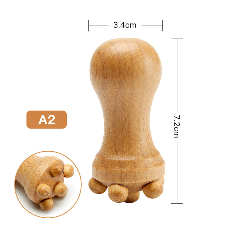 Mini Maderotherapy Face Roller – Holz-Massager für Gesicht & Lifting