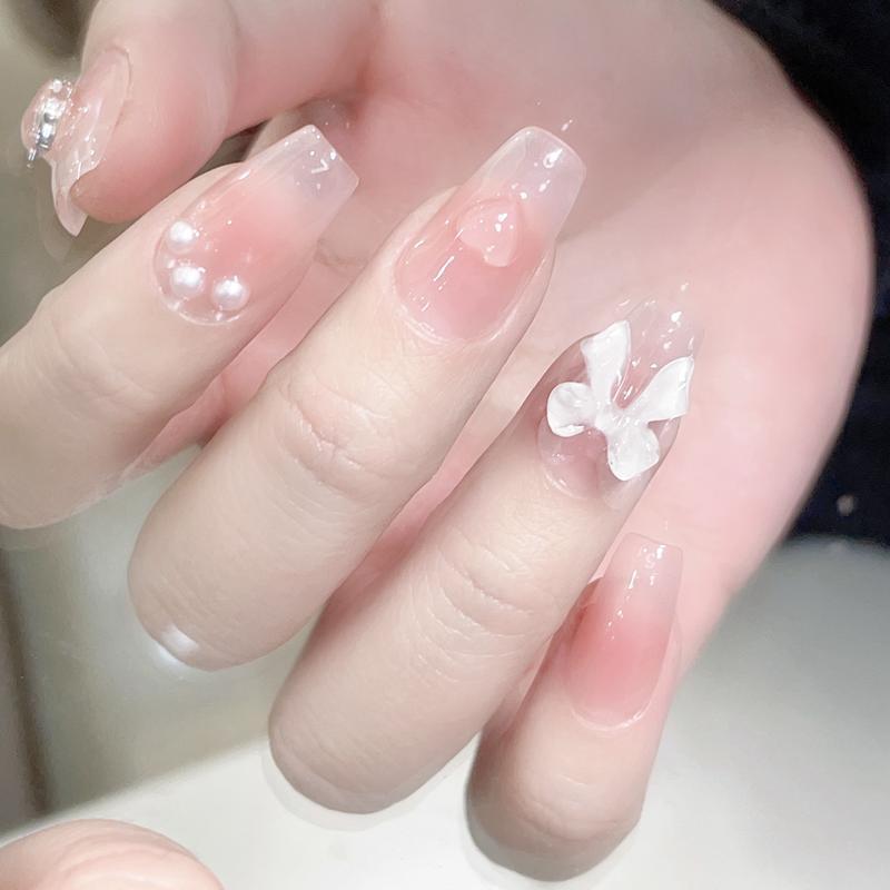 CuteBlush Bow Stickers – Nail Decals für romantische Styles