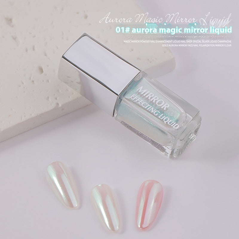 Moonlight Chrome Nail Powder – Liquid Mirror Finish