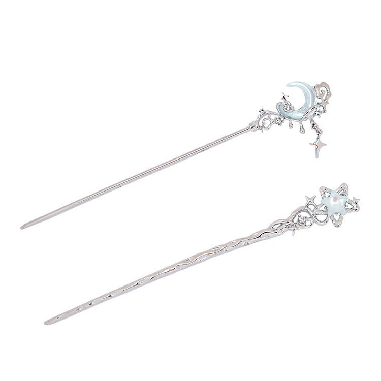 Elegant Moonstone Hairpin 🌙✨ – Women’s Updo Accessory