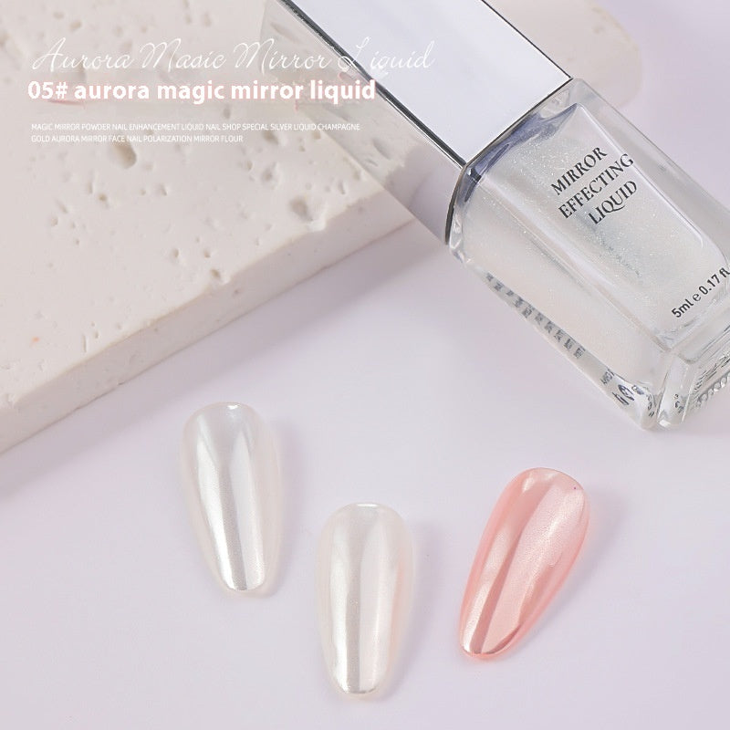 Moonlight Chrome Nail Powder – Liquid Mirror Finish