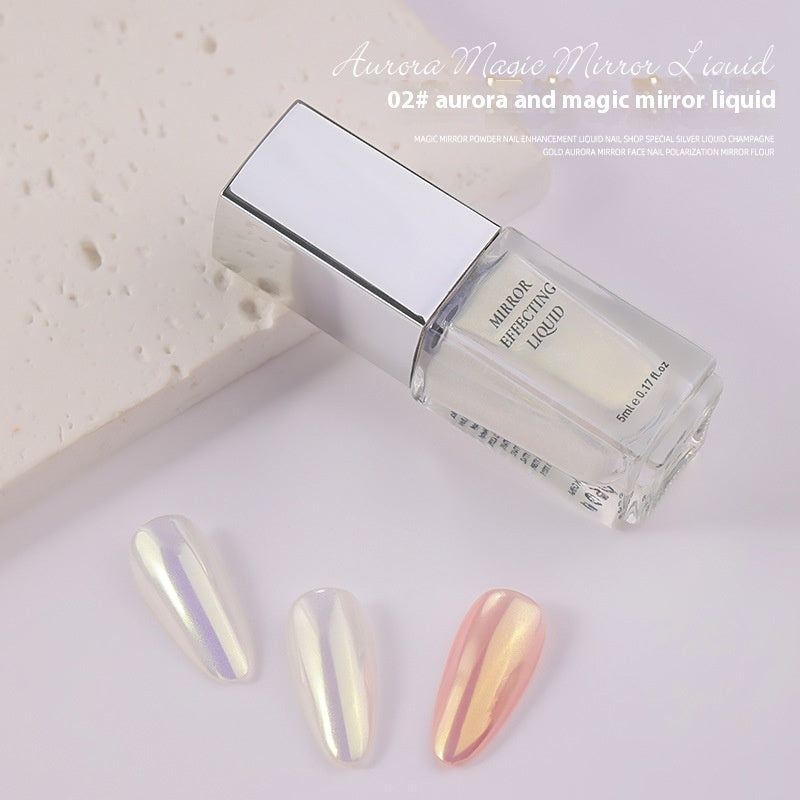 Moonlight Chrome Nail Powder – Liquid Mirror Finish