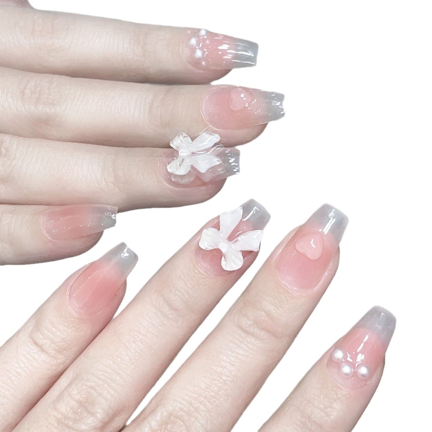 CuteBlush Bow Stickers – Nail Decals für romantische Styles