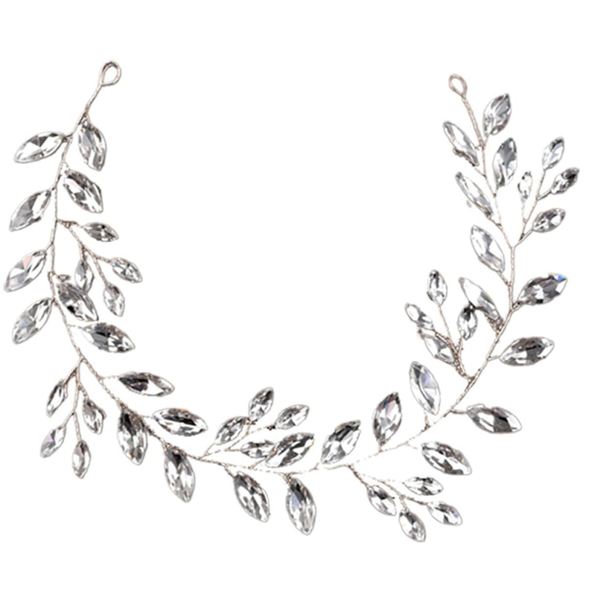Silver Horse Eye Headband – Flexible Bridal Hair Accessory